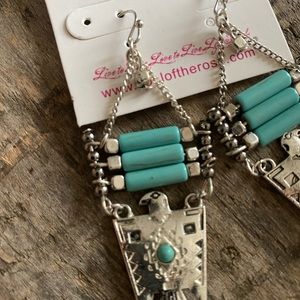 Navajo style earrings. NWOT